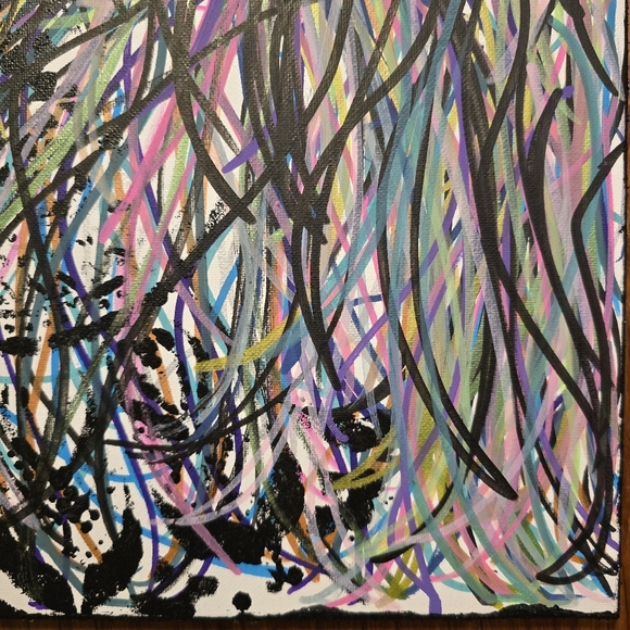 HANDCRAFTED Abstract Highland Cow Painting HANDPAINTED Artwork HANDMADE Wall Art - Picture 11 of 17